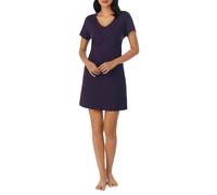 Nautica Womens Sleep Robe - Mid-Thight Longueur Breathable Pyjama Top - Cotton Treater Jersey V-Neck Sleepwear and Loungewear - Aubergine - Large