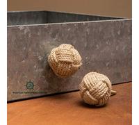 Nautical.Gift.Decor Lot de 12 boutons en corde de jute pour placards, décoration de ferrures nautiques