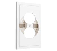 Nautical Life Preserver Plaque de protection pour interrupteur, décoration côtière beige pour l'été, plaques murales thermoplastique, prise duplex simple de taille standard