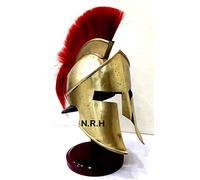 Nautical Replica Hub 300 King Leonidas Casque d'armure Spartan Plume Rouge sur pied