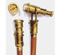 Nautical Replica Hub Antique 3 Pliant Télescope Canne De Marche Télescope Marine Cane