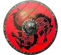Nautical Replica Hub Bouclier viking médiéval Valhalla Ragnar, cadeau viking, bouclier viking prêt à la bataille, bouclier rond Revan, cadeau viking pour homme et femme