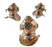 Nautical Replica Hub Casque de plongée en cuivre et laiton antique US Navy Mark V Deep Sea Marine Divers