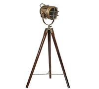 Nautical Replica Hub Lampadaire trépied projecteur lampe de lecture pour salon et bureau Décoration cinéma Hauteur réglable 152,4 cm