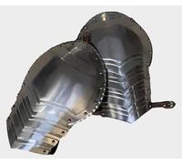 Nautical Replica Hub Steel Warrior Pauldron Ensemble d'armures d'épaule médiévales de croisade, d'espauliers et de guerriers en acier fait à la main SCA GN Chevalier Garde en métal Vembrace Paire