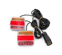 NAUTIG 1 Jeu Feux Arrière Remorquage Universels 12 V LED Pour Remorque, Feu Stop Et Réflecteur Plaque D'immatriculation Broches Feu Arrière LED