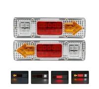 NAUTIG Feu Arrière LED 46 Cm, Feu De Stop Et Recul, Brouillard, Étanche, Pour Camion, Remorque, Caravane, Fourgon Feu Arrière LED(2PCS 30cm)