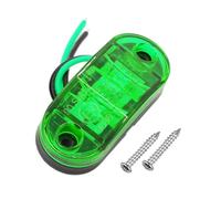 NAUTIG Feux Gabarit Latéraux À LED 12 V 24 Pour Remorque Camion, Arrière, Clignotants, Freinage, Stationnement, Accessoires Automobiles Feu Arrière LED(Green)