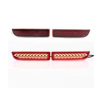 NAUTIG Feux Remorque ArrièRes Pour Toyota Pour Avensis Pour Alphard Pour Estima Pour RAV4 Pour Gaia LED Pare-chocs Réflecteur Feu Arrière Feu Stop Feu Antibrouillard Arrière(Red Cover A)