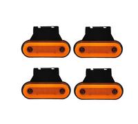NAUTIG Lot De 10 Ou 4 Feux Gabarit Latéraux À LED Pour Camion, 12 V-24 V, Remorque, Réflecteurs, Pour Isuzu Feu Arrière LED(4Pcs amber A)