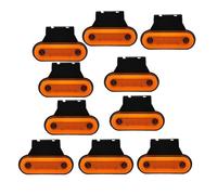NAUTIG Lot De 10 Ou 4 Feux Gabarit Latéraux À LED Pour Camion, 12 V-24 V, Remorque, Réflecteurs, Pour Isuzu Feu Arrière LED(10Pcs amber A)