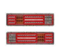 NAUTIG Lot De 2 Feux Arrière LED 24 V Pour Camion Pour Cargo, Guide Lumière Universel, Accessoires Étanches, Gauche Et Droite Feu Arrière LED