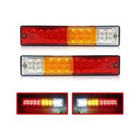 NAUTIG Lot De 2 Feux Arrière Pour Chargeur 12 V 24, Chariot Élévateur, Remorque, Tracteur, Accessoires Feu Arrière LED(24V)