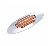 NAUTIG Lot De 20 Feux Gabarit Ovales Ambre Flatline 24 LED Pour Semi-remorque 12 V Feu Arrière LED