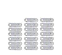 NAUTIG Lot De 20 Feux Position Latéraux Pour Camion, 12-24 V, 21 LED, Pour Remorque, Feu Arrière Feu Arrière LED(Blanc)