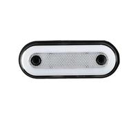 NAUTIG Lot De 5 Feux Gabarit Latéraux À LED Pour Camion DAF, 12 V/24 V, Réflecteurs Pour Remorque Feu Arrière LED(5Pcs White)