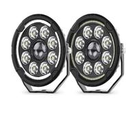 NAUTIG Phare Avant Feu Travail LED Blanc/jaune 4,5 Pouces Pour Moto Camion Tout-terrain UTV Feux Conduite Super Lumineux Phares(2PCS D040)