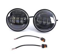 NAUTIG Phare Avant Pour Touring Pour Electra Pour Glide Pour Road King Pour Softail Night Train Bad Boy Lampe Phare Projecteur LED 7" Feu Croisement Antibrouillard 4,5" Phares(B only 4.5 inch lamp)