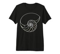 Nautilus Shell Fibonacci Spiral Math Art T-Shirt Haut de Gamme