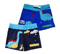 NautySaurs 2-11 Ans garçons Maillots de Bain bébé garçon Dessin animé Dinosaure Crocodile Kids Natation Shorts, Set 3, 9-11 Ans