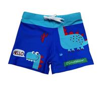 NautySaurs 2-11 Ans garçons Maillots de Bain bébé garçon Dessin animé Dinosaure Crocodile Kids Natation Shorts, Dinosaure Bleu Précieux, 7-9 Ans