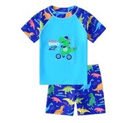 NautySaurs Maillot de bain 2 pièces pour garçon avec maillot de bain 2 pièces motif dinosaure requin, dinosaure, 7-8 ans