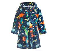 NautySaurs Peignoir pour garçons et filles, robe en flanelle polaire douce pour enfants de 1 à 12 ans, 3-4 ans