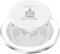 Nauvoo IL Temple, I Love to See My Temple, Calligraphie PopSockets PopGrip pour MagSafe