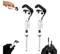NAUXIU Micro Stubby Wrench,The Micro Stubby, Micro Stubby Self Adjusting Wrench, Micro Stubby Pipe Vise Wrench,Portable Multifunctional Wrench, 2 in 1 Wrench Tool for Tight Spaces-2pcs