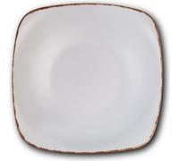 NAVA Assiette creuse en grès Sucre blanc - 22,5 cm