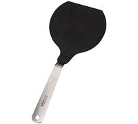 NAVA Spatule | 16,5 cm | Spatule large pour crêpes, omelettes, œufs au plat, Noir/Argent
