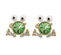 Navachi 750 Métal de base plaqué or 18 ct Ronde Vert Oxyde de Zirconium