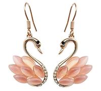 Navachi Métal de base plaqué or 18 ct Marquise Rose Opal