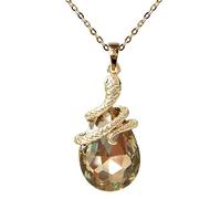 Navachi Métal de base plaqué or 18 ct Poire Marron Zirkonia