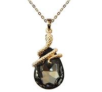 Navachi Métal de base plaqué or 18 ct Poire Noir Zirkonia