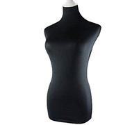 NAVAdeal Superbe Housse en Tissu Lycra Noir - Parfait pour Robe de Mannequin (Mannequin Non Inclus)