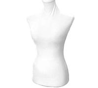 NAVAdeal Superbe Housse en Velours Blanc pour Mannequin 100 % Faite à la Main, Doux et Extensible, pour créateur de Mode, Vente au détail, Boutique de couturière, Mannequin Non Inclus