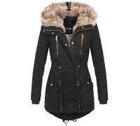 Navahoo B648a Veste d'hiver chaude pour femme en fourrure synthétique