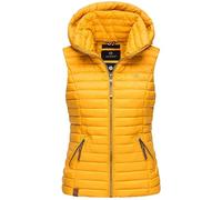 Navahoo B696 Gilet matelassé, pour femme, veste de transition, pour printemps, jaune, XXL