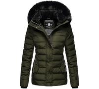 Navahoo - B846 - Veste d'hiver matelassée - Avec capuche et col en fourrure - Pour femme