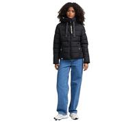 Navahoo B930 Veste d'hiver matelassée pour femme Col montant doublé, Noir , L