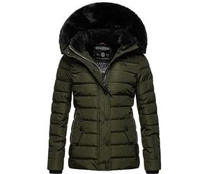 Navahoo Damen warme Winter Steppjacke mit abnehmbarer Kunstfell-Kapuze Milianaa XS-3XL → Navahoo Milianaa Veste matelassée d'hiver chaude pour femme avec capuche amovible en fourrure synthétique