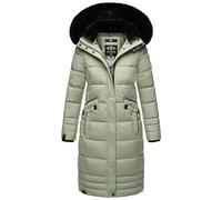 Navahoo Fahmiyaa Manteau d'hiver chaud matelassé pour femme avec capuche amovible Tailles XS à 3XL, menthe fumée, M