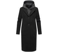 Navahoo Femme Long Manteau En Look Laine Avec Capuche Kekstraum 14