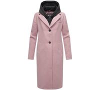 Navahoo Femme Long Manteau En Look Laine Avec Capuche Kekstraum 14