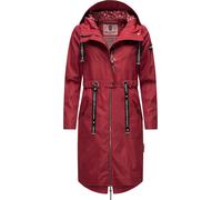 Navahoo Femmes de Transition Veste Manteau Court Parka à Capuche Doublé Automne