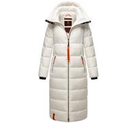 Navahoo Femmes Hiver Long Parka Chaud Matelassé Manteau à Capuche Kristallblume