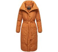 Navahoo Femmes Hiver Manteau Matelassé Chaud Doublé Long avec Ceinture Mirenaa