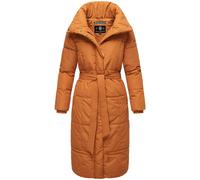 Navahoo Femmes Hiver Manteau Matelassé Chaud Doublé Long avec Ceinture Mirenaa