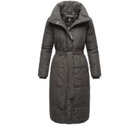 Navahoo Femmes Hiver Manteau Matelassé Chaud Doublé Long avec Ceinture Mirenaa